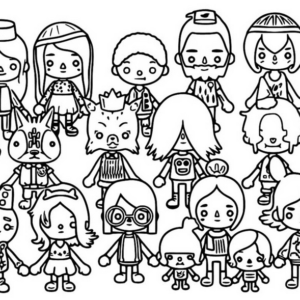 Toca boca coloring pages printable for free download