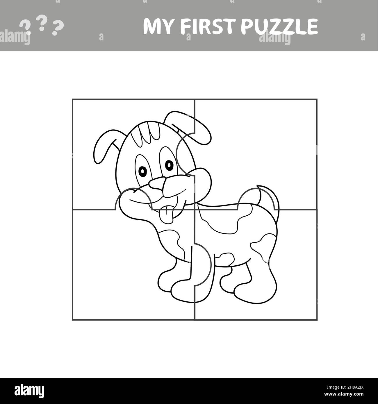 Puppy coloring page hi