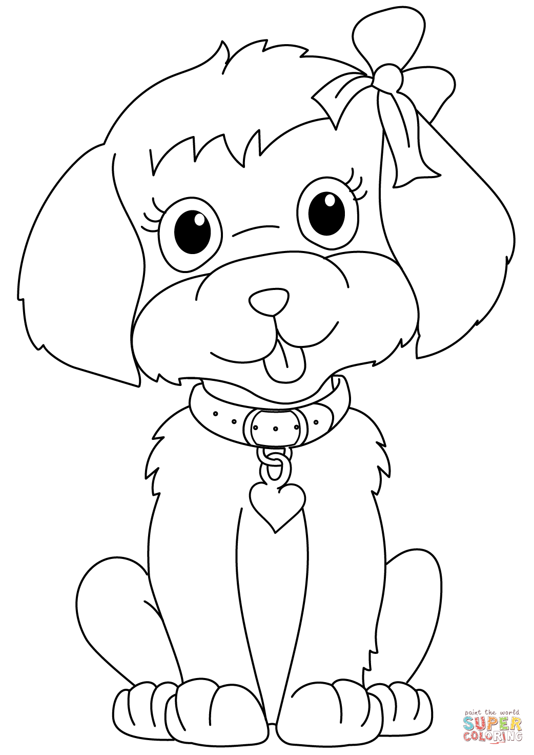 Barbie dog coloring page free printable coloring pages