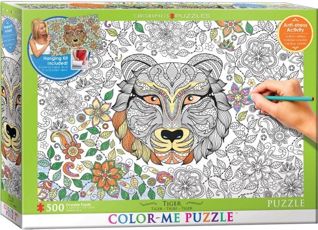 Puzzle tiger coloring puzzle palat