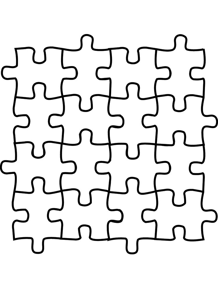 Puzzle coloring pages