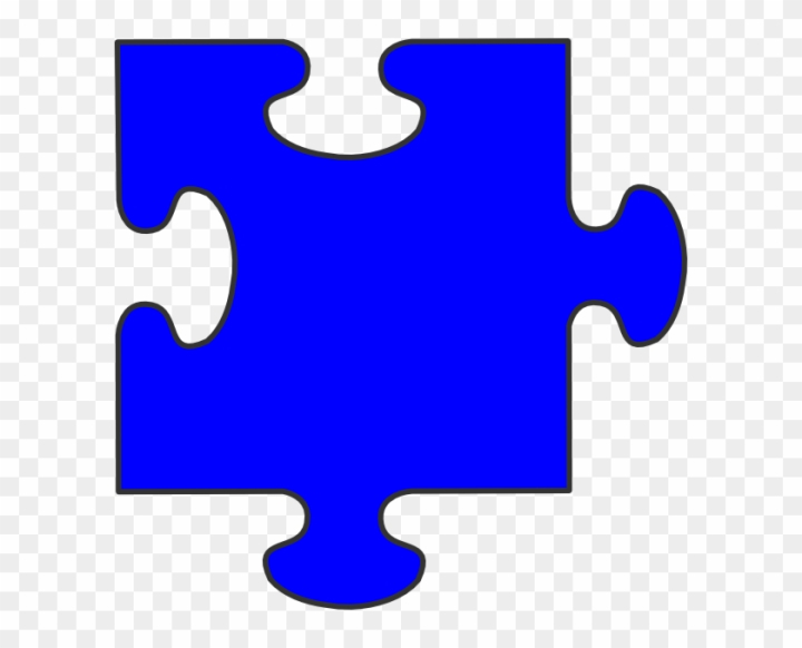 Free blue border puzzle piece clip art at clker