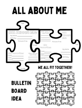 All about me puzzle pieces by autumn kanedy tpt