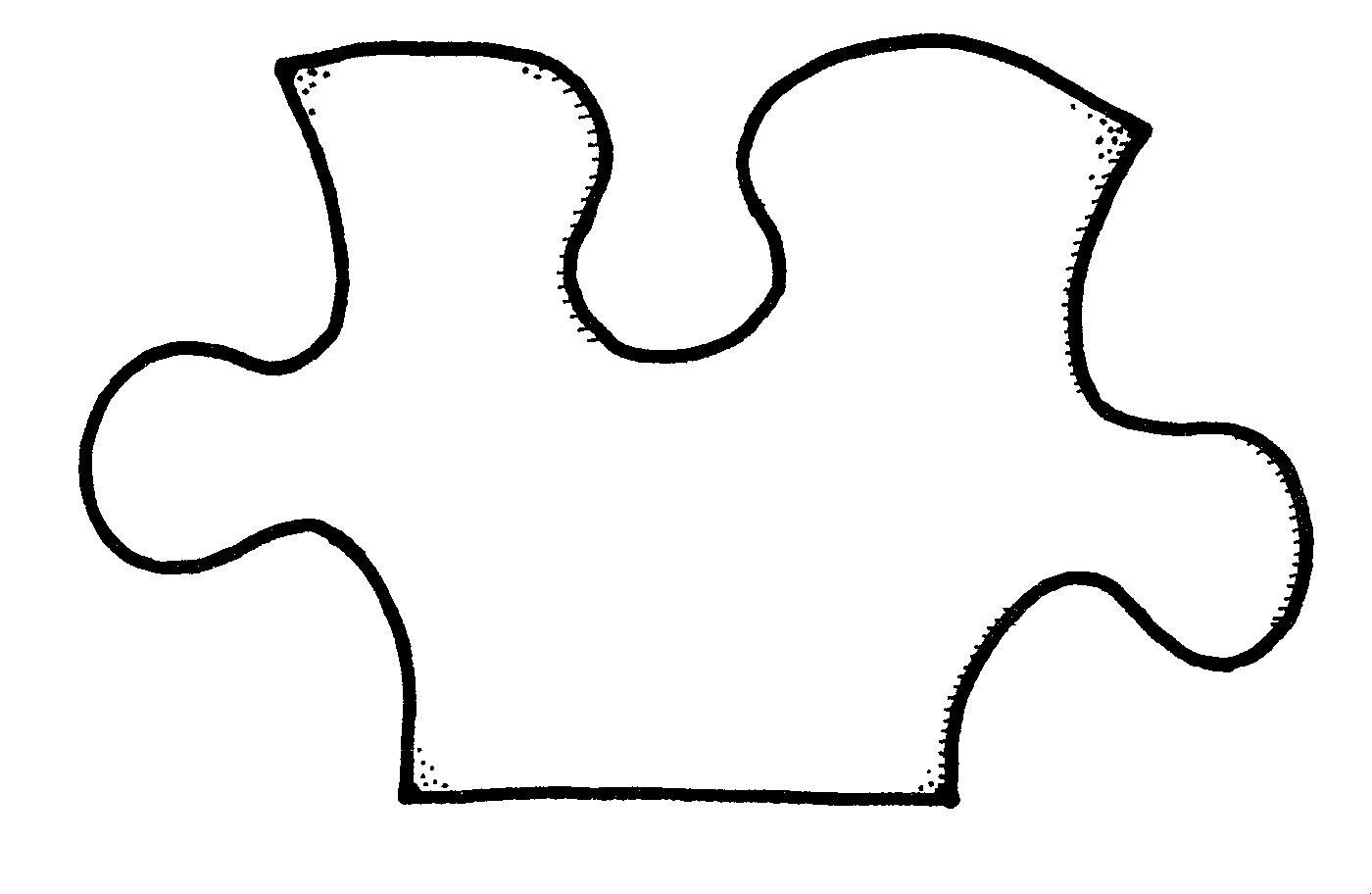 Printable puzzle piece coloring page