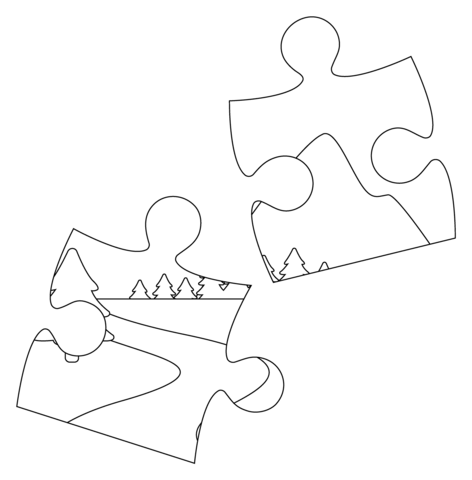 Puzzle piece emoji coloring page free printable coloring pages