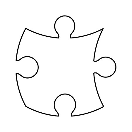 Puzzle piece outline stock illustrations cliparts and royalty free puzzle piece outline vectors