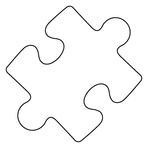 Puzzle piece emoji coloring page free printable coloring pages