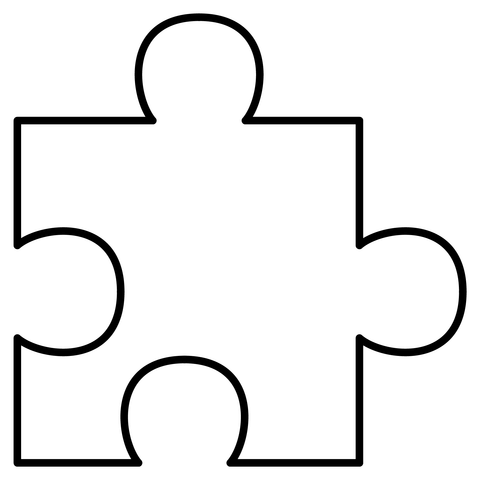 Puzzle piece emoji coloring page free printable coloring pages