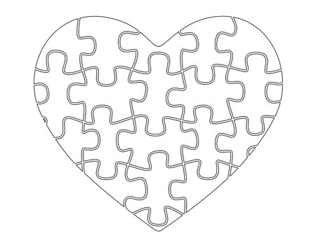 Puzzle pieces heart images â browse photos vectors and video