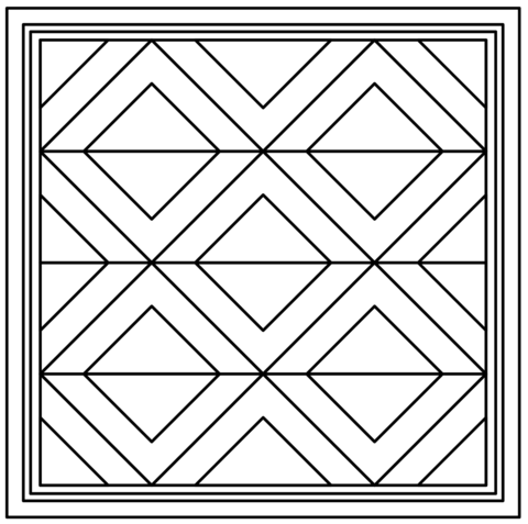 Middle ages pattern coloring page free printable coloring pages