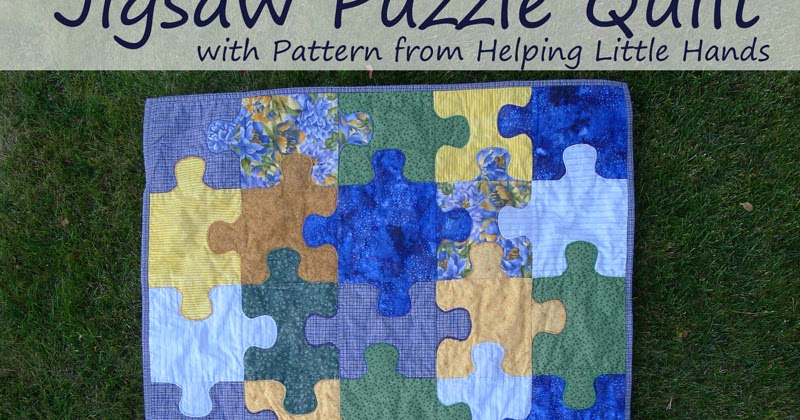 Pieces by polly jigsaw puzzle baby quilt free pattern included