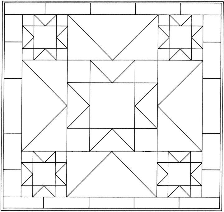 Geometric shapes cartoon coloring page barn quilt patterns quilt block patterns geometric quilt