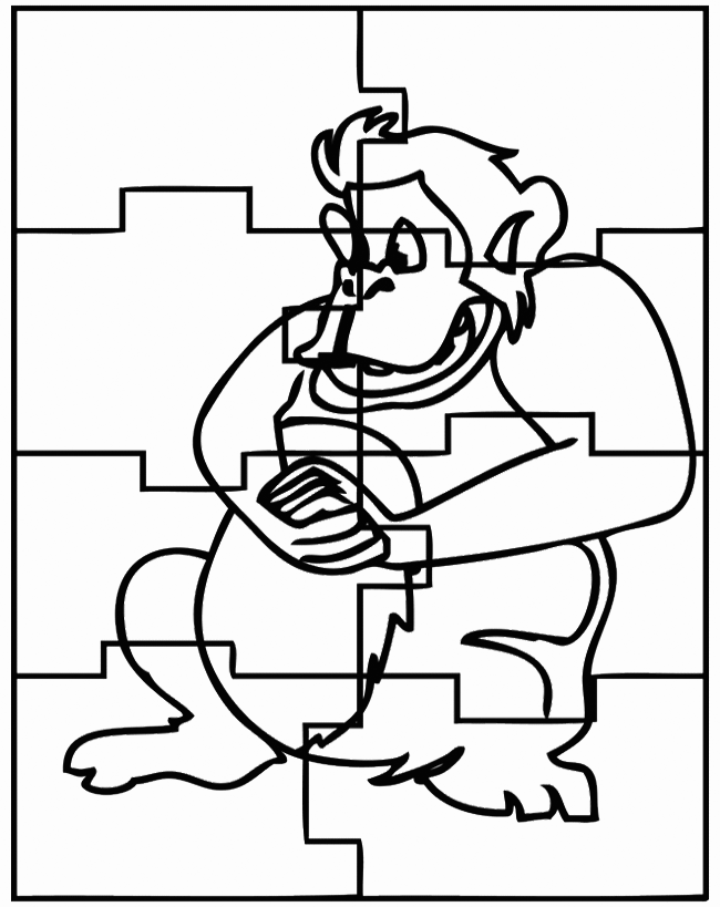 Puzzle coloring pages