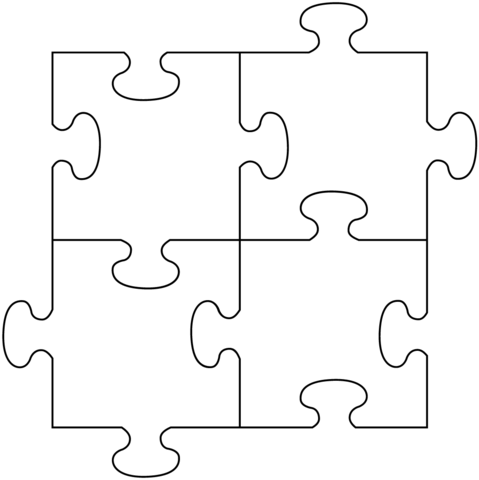 Puzzle pieces coloring page free printable coloring pages