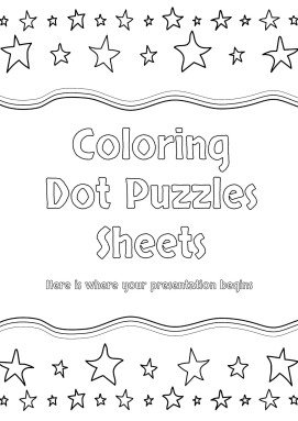 Coloring dot puzzles sheets google slides ppt