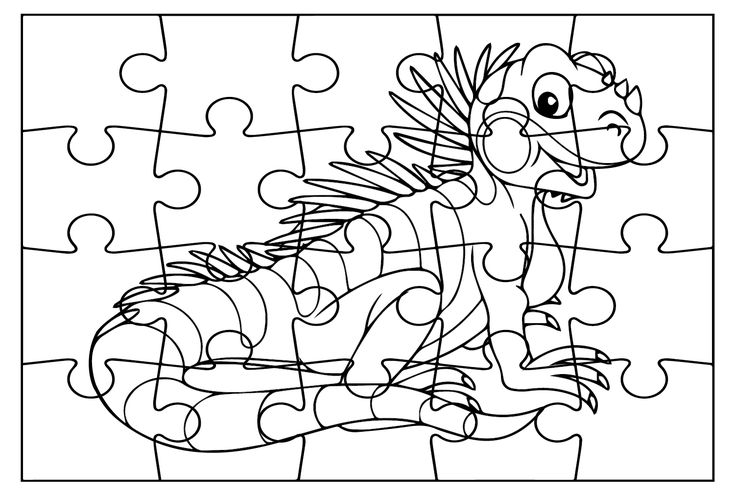 Iguana coloring pages