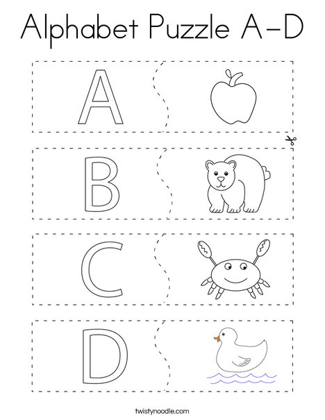 Alphabet puzzle a