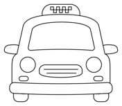 Taxi coloring pages free coloring pages