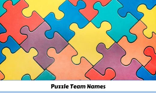 Puzzle team names best ideas