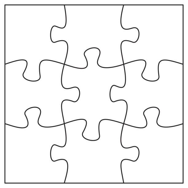 Jigsaw pieces template nine puzzle pieces connected together puzzle pieces puzzle piecings