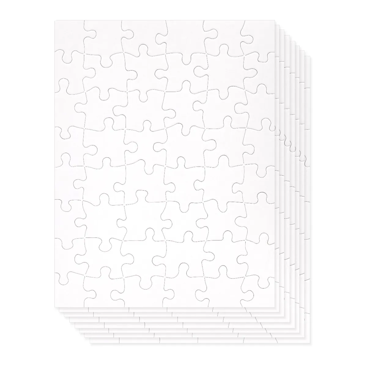 Sheets blank puzzles to draw on bulk x jigsaw puzzle pieces for diy