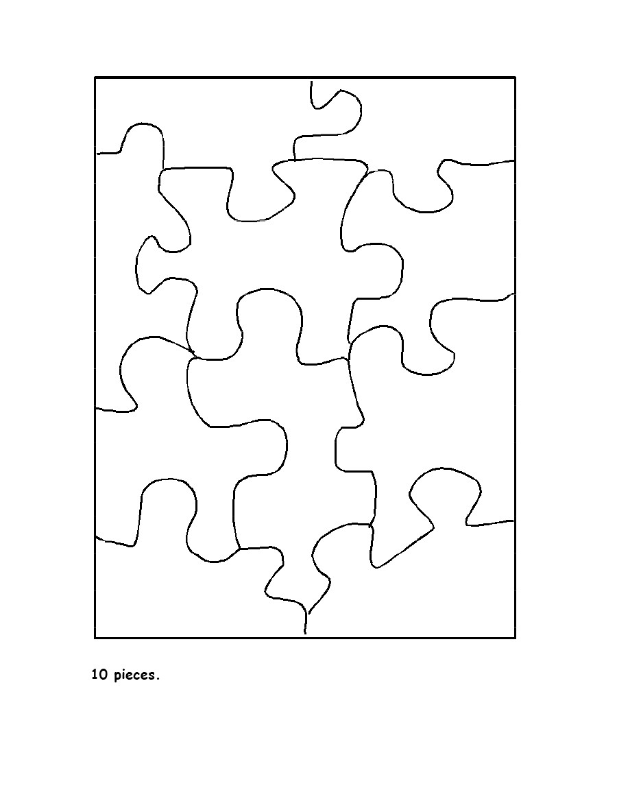 Printable puzzle piece templates á
