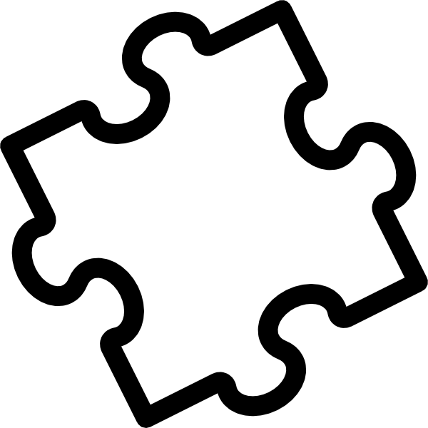 Puzzle piece clip art at