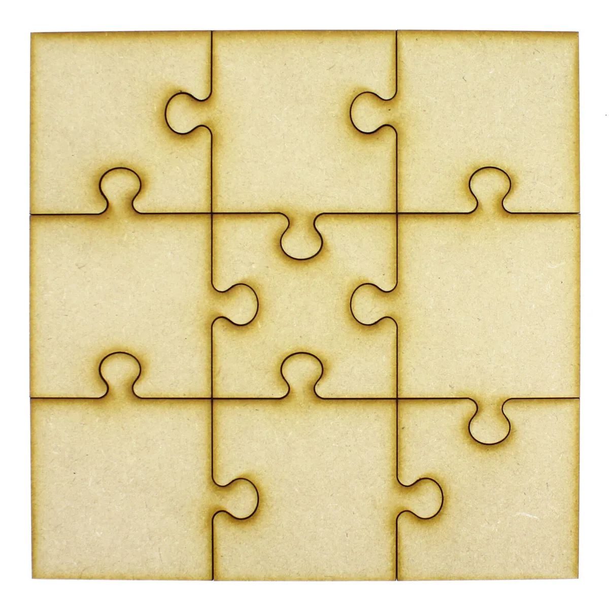 Laser cut mdf wood blank jigsaw puzzle art craft shapes altered puzzle pieces