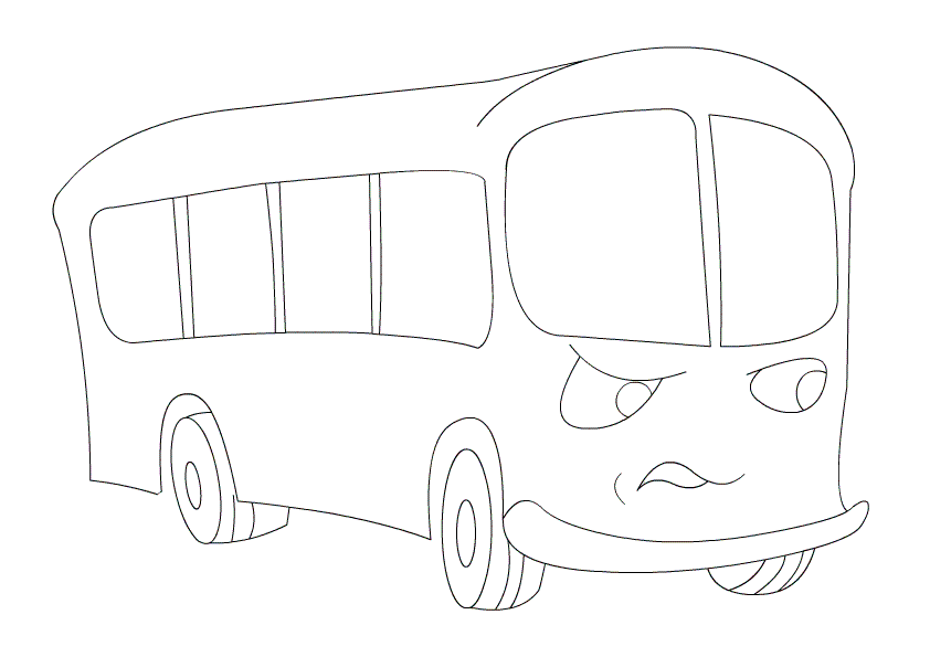 Kids coloring pages color a bus