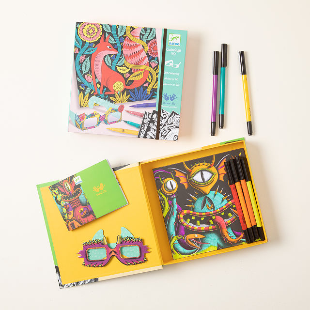 D art coloring kit color