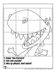 Printable coloring puzzles for kids woo jr kids activities childrens publishing