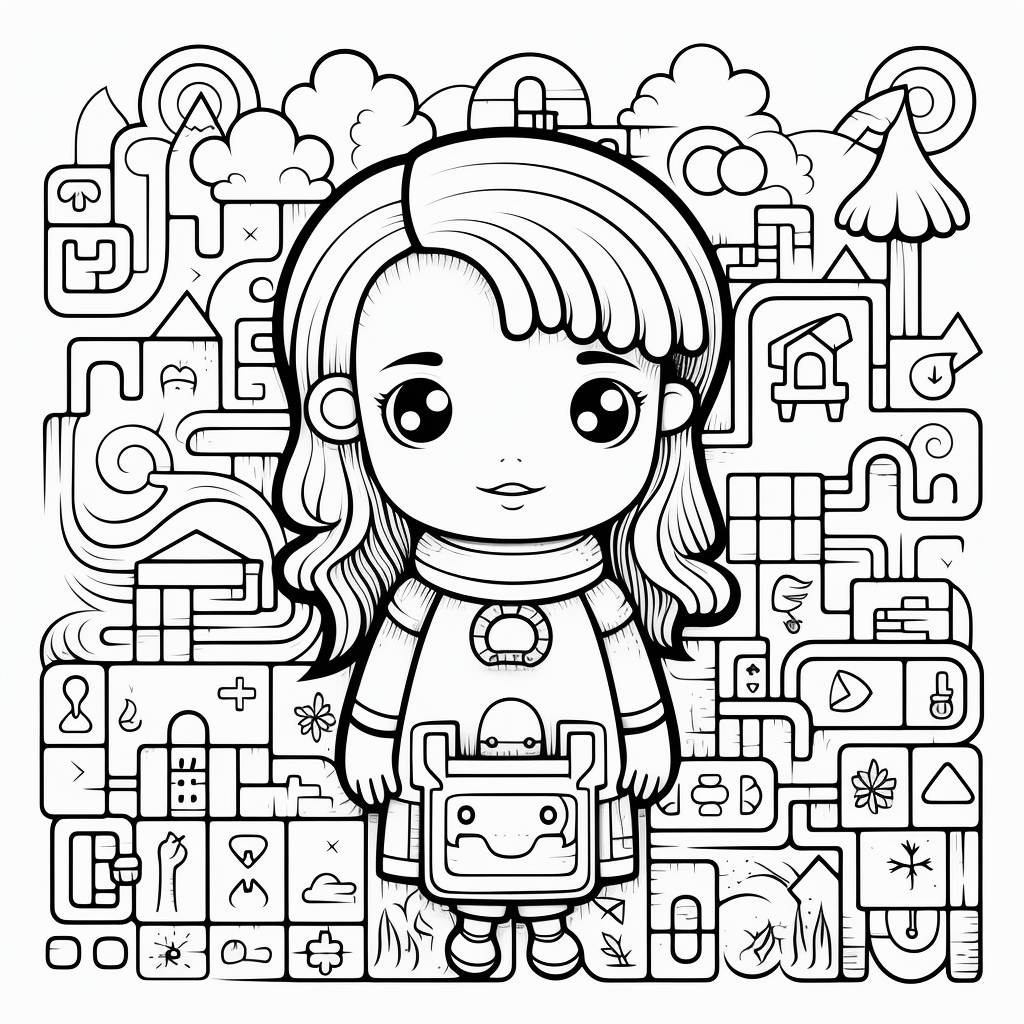 Puzzle coloring pages