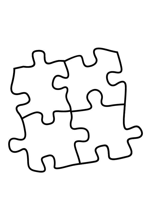 Puzzle coloring pages