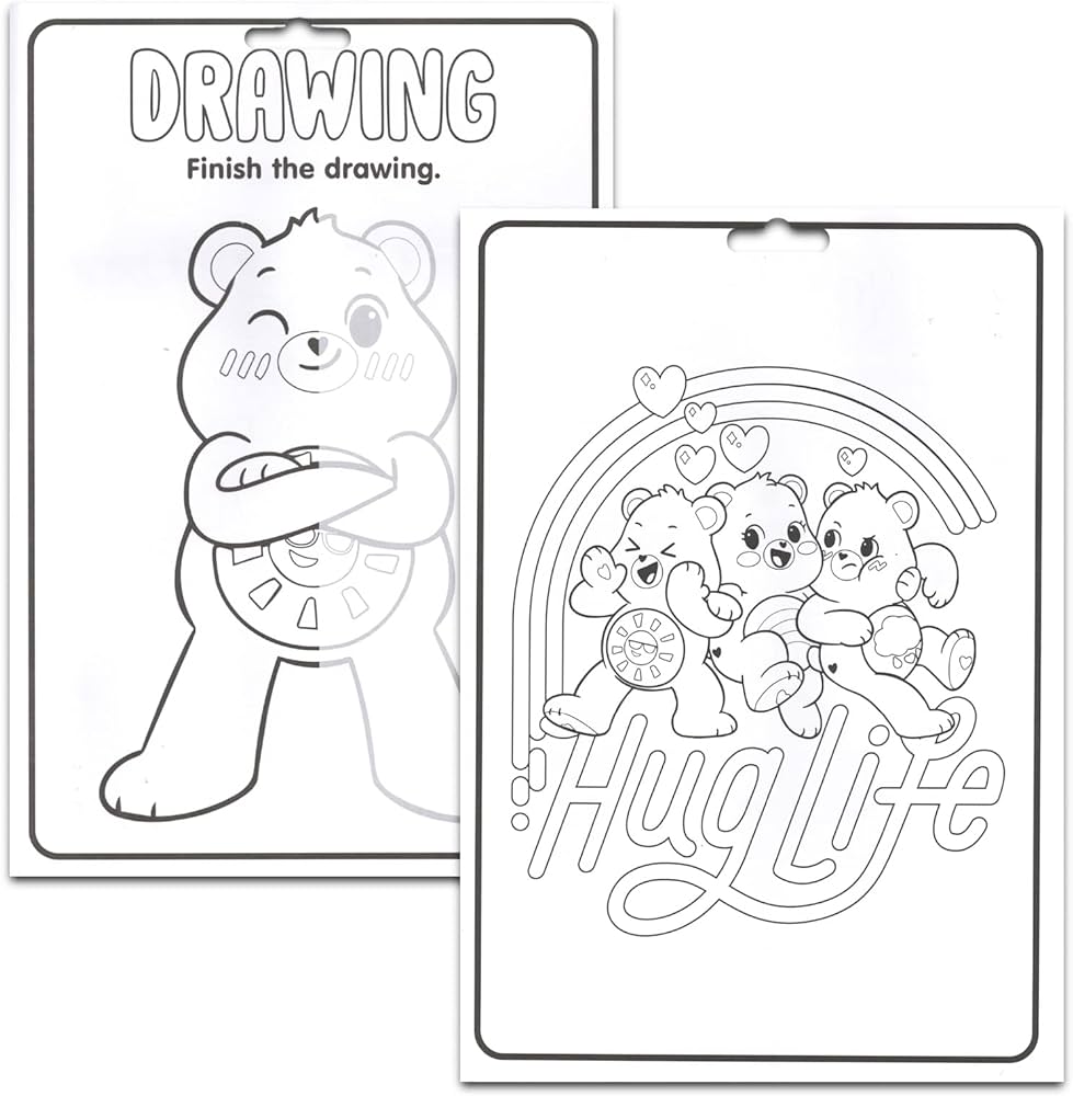 Care bears coloring books ultimate set bundle with care bears coloring and activity books with coloring pages games puzzles stickers pens and more care bears coloring book care