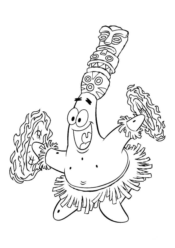 Patrick star coloring pages