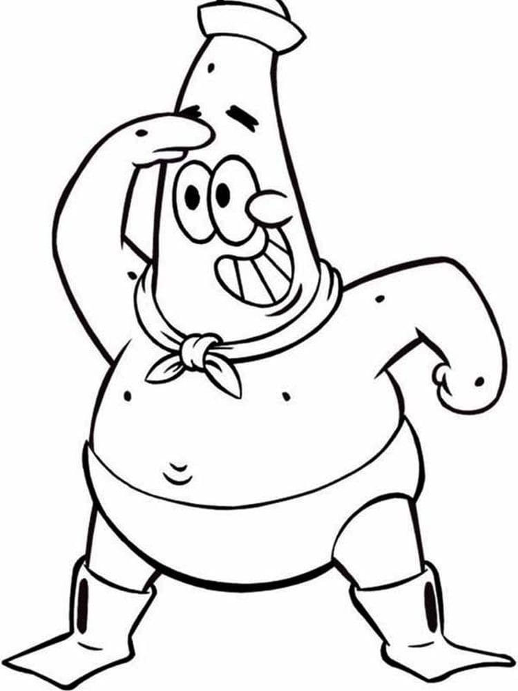 Patrick star coloring pages