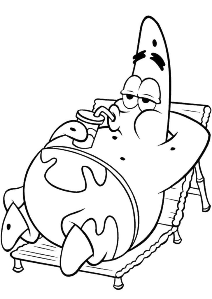 Patrick star coloring pages