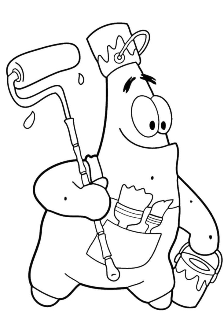 Patrick star coloring pages