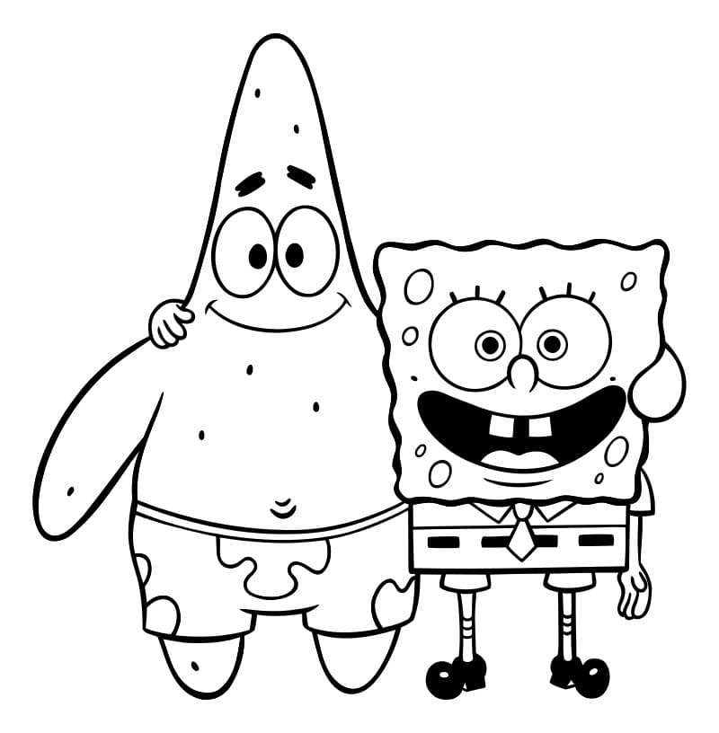 Patrick star coloring pages