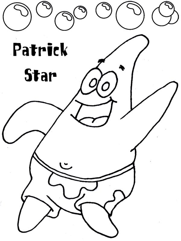 Patrick star coloring page star coloring pages coloring pages spongebob coloring