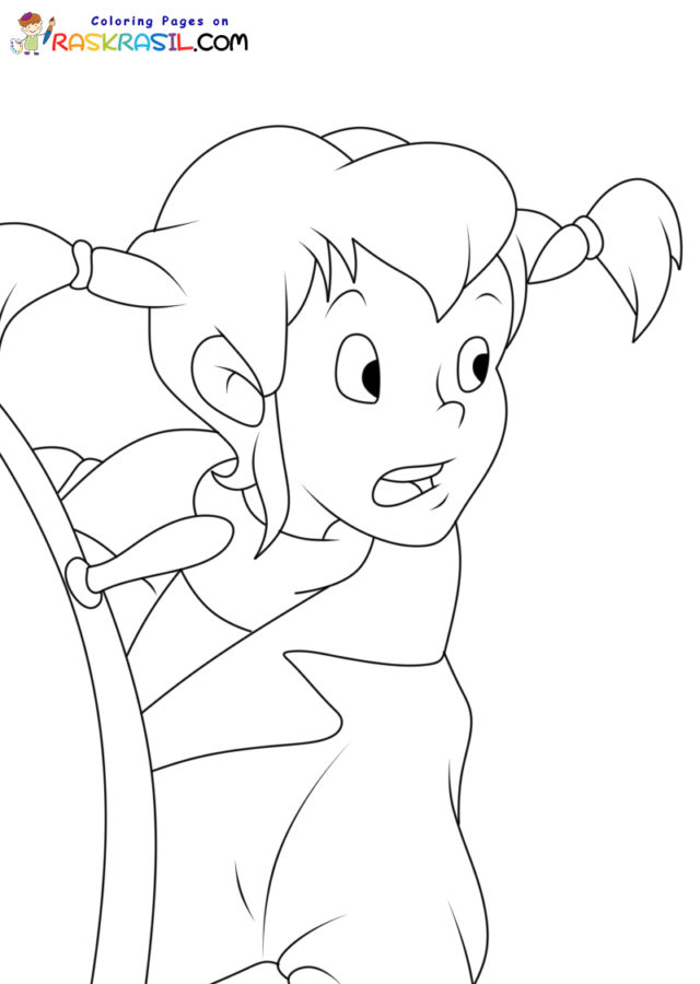 Pippi longstocking coloring pages