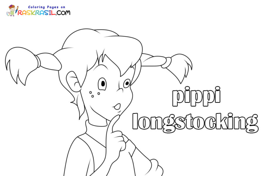 Pippi longstocking coloring pages