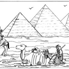 Pyramids coloring pages