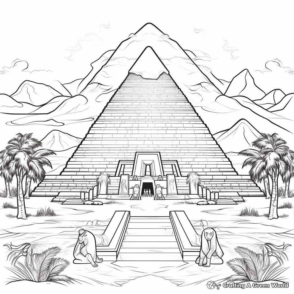 Egyptian coloring pages