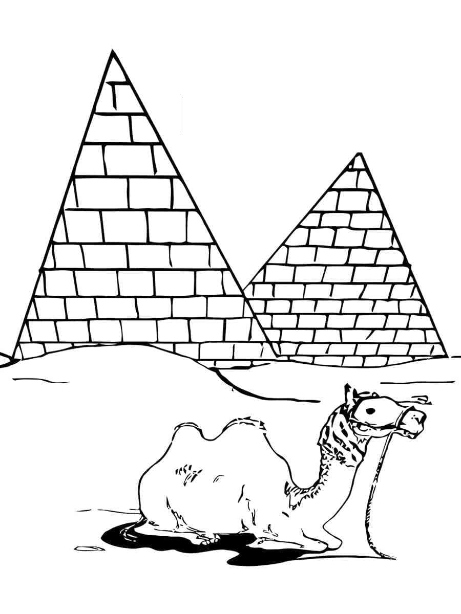 Pyramid coloring pages