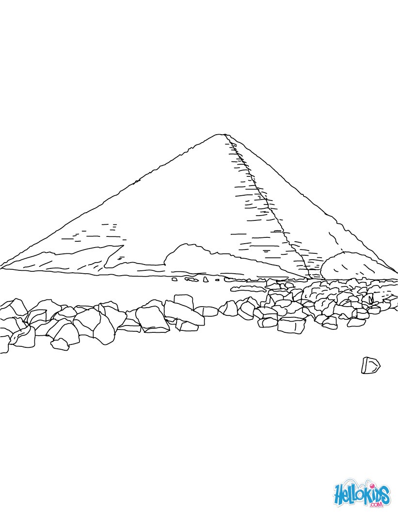 Red pyramid of snefru online coloring pages