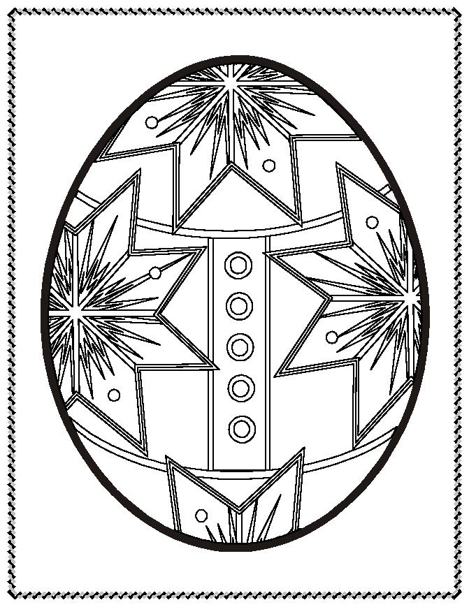 Free printable easter egg coloring pages for kids