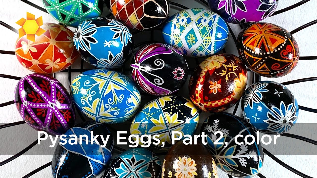 Beginner attepts at pysanky ukrainian egg decorating part color dyes