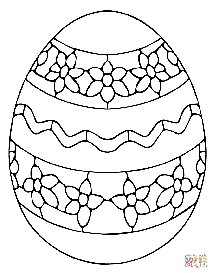 Ukrainian easter egg coloring page free printable coloring pages