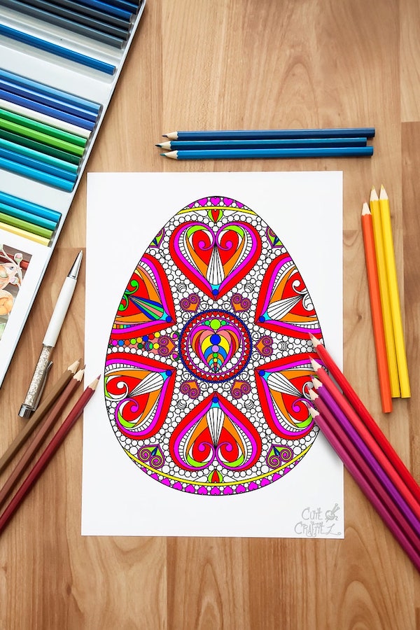 Beautiful authentic ukrainian easter egg coloring pages that help support ukrainian artists cool mom picks